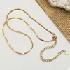 VIANRLA Stainless Steel Necklace Snake Chain 18k Gold PVD Plated Jewelry Hip Hop Style Free Laser Drop Shipping