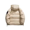 Heren Down Parkas -20 Degelijke Winter Down Jacket Men Hooded Zip -Up Warm verdikte koppels Buiten Korte Puffer Jacket Cold Jacket Heren Windscheper 231218