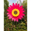 Garden Decorations Sunflower Pinwheels Windmill Wind Spinner Kids Toys For Yard Decor Bird Deterrent Decorative Stakes