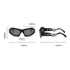 Solglasögon Punk Small Frame Square Men's Outdoor Sport Sun Glasses Cycling Protection Eyewear UV400