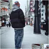 Mens Jackets Street Fashion Stand Collar Casual Down Jacket Short Outdoor Warm Winter Coat Drop Delivery Apparel Clothing Ytterkläder Co Otyfd