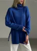 Women's Sweaters Winter Clothes Women Turtleneck Sweater Pullover Loose Soild Color Oversized Knit Long Sleeve Thick Pullovers