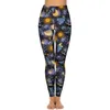 Women's Leggings Moon Stars Sun Sexy Celestial Magical Push Up Yoga Pants Cute Stretchy Leggins Women Fitness Running Sports Tights