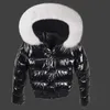 Parka femme vraie fourrure 2023 nouveauté mode mince femmes veste d'hiver fourrure naturelle chaud épaissir dames manteau court Parkas Womens JacketsL231215