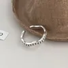 Cluster Ringe 925 Sterling Silber Welle Offener Ring Für Frauen Mädchen Mode Vintage Geometrische Design Schmuck Geburtstag Geschenk Drop