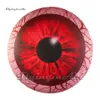 Artistic Hanging/Ground Large Reddened Inflatable Eyeball Balloon Air Blow Up Printed Sphere With LED Light For Stage Decoration