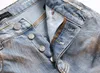 Lila jeans designer jeans mens raka jeans män knä mager rak storlek 30-38 motorcykel trendig lång rak hål high street denim grossist 3580