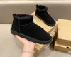 Hot AUS U5854 classical Short Miniwomen snow boots keep warm boot man womens Plush casual Sheepskin Suede shoes chestnut grey Free transshipment