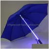 Parapluies Parapluies LED Light Saber Up Laser Sword Golf Changer sur l'arbre / Torche intégrée Flash Parapluie Tq Drop Delivery Home Gard DH51N