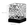Candle Holders Iron Candleholder Desktop Taper Candles Single Head Decorative Stand Wood Party Base Tealight Office