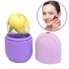 Massaggiatore per il viso Cura della pelle Beauty Lifting Con Tool Vassoi per cubetti di ghiaccio in silicone Globo di ghiaccio Palline di ghiaccio Rullo massaggiatore per il viso Riduci l'acne 231218