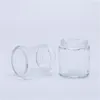 Storage Bottles 2pcs 80g Glass Cream Jars Cosmetic Packaging With Lid Plastic Caps  Inner Liners Round Empty Small