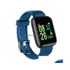 Relógios inteligentes Plus Homens Pressão Arterial À Prova D 'Água Smartwatch Mulheres Monitor de Freqüência Cardíaca Fiess Rastreador Relógio Esporte para Android Ios Drop Dhgml