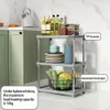 Förvaringshållare rack hyllan mellanrummet gap kök badrum rack kyl sidosöm slutar vit eller grå 231218