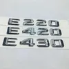 Aufkleber Auto Heck -Trunk -Emblem Abzeichen für Mercedes Benz W124 W211 Eklass E220 E420 E430 Chrom Letter Logo Aufkleber196L