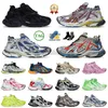 2024 Lüks Marka Track Runners 7.0 Erkek Tasarımcı Ayakkabı Kadın Graffiti Beyaz Mavi Turuncu Siyah Çok Molor Çok Renkli Çift Molor Ayakkabı Plaka Formu Eğitmenler Spor Ayakkabıları 36-46