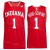 AANGEPASTE College Indiana Hoosiers basketbalshirts 23 Trayce Jackson-Davis 1 Jalen Hood-Schifino 0 Xavier Johnson 25 Race Thompson 12 Miller