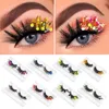 False Eyelashes 3D Glitter Sequin Lashes Fluffy Drag Makeup DIY Decorative Different Style Fake