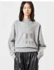 2023SSs Isabels Marant Designer Hoodies Frauen Baumwolle Sweatshirts lässige losen Pullover Druck funkelnde Buchstaben Terry Baumwollpullover Frauen Kleidung 2179