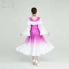 Stage Wear 2023 Robe de danse moderne manches trompette norme nationale performance de salle de bal L202314