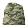 Boinas Russian Woodland Camuflage Sombreros Cool Autumn Winter Street Street Gorro Gorro Unisex Mujeres Femenino Femenino Sombrero cálido de punto cálido