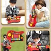 Klavyeler Piyano Kids Gitar Oyuncak 2'de 1 Katlanır Müzik Enstrümanı Elektronik Beyin Eğitimi Eğitim Oyuncakları Kız Boy için Doğum Günü Hediyesi 231218