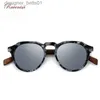 Gafas de sol Ravnisa Gafas de sol polarizadas de madera Carey Lente de espejo gris Gafas de sol vintage para mujeres y hombres 2020 Nuevo estilo de madera L231218