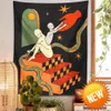 Hippie tapestry mandala macrame psykedelisk minimalistisk kroppskonst tapisserier vardagsrum hem tarot dekor psykedelisk vägg hängande hem dekoration