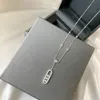 Mode eenvoudige enkele diamant glijdende designer ketting verzilverd roestvrij stalen ketting essentiële stapelbare ketting verjaardag verjaardagscadeau sieraden