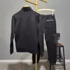 MAN TRASHSUITS قطعتين مجموعات سترة هوديي الرياضة بدلات المصمم بزاحات التبرز السوستة المخطط معاطف معاطف الدعاوى الحجم الآسيوي S-4XL