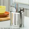 Kitchen Storage Spoon Stand Utensil Holder Flatware Drainer Modern Cutlery Forks Chopsticks Drying Rack Stainless Steel Mesh