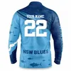 Zestaw 1908 Nowa Południowa Walia Blues Retro Rugby Jersey 2022 NSW Blues Stan Origin „Fish Finder” koszulka rybacka Rozmiar S5XL