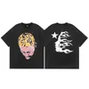 Camisetas hellstar y2k t camisa masculina haruku gótico hip hop impressão gráfica abstrata 2024 novo oversized manga curta topos