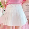 Dresses 2021 Summer New Sweet Women Skirt Kawaii Small Wings Pleated Jupe Femme Golf Petticoat Tennis Skorts High Waist Faldas Cortas