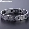 Davieslee – Bracelet de montre pour hommes et femmes, chaîne à maillons, en acier inoxydable, couleur or argent, 12mm, DKBM145280I