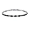 Bracelet de Tennis en Zircon glacé pour hommes, chaîne à maillons en vrac, 10 pièces, bijoux Hip Hop, matériau en cuivre, boîte noire, fermoir CZ Link 18cm316T