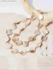 Naszyjniki wiszące bohemian naturalna skorupa naszyjnik dla kobiet dziewczęta moda moda letnia plaża Charm Seashell Beads Choker Naszyjniki biżuterię 231218