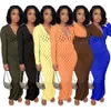 Pullover Anjamanor Sexy Aushöhlen Loch Langarm Maxi Kleider für Frauen Party Nachtclub Outfits Gelb Schwarz, Figurbetontes Kleid D36cd42