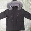 Płaszcz Down Children Winter Jacket Boy Toddler Girl Ubranie grube ciepłe futra sztuczne fur