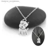 Pendant Necklaces Fashion Westie West Highland Dog Puppy Pendant Necklace For Women Men Stainless Steel Chain Dog Mom r Necklace JewelryL231218