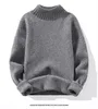 Mens Hoodies Sweatshirts Crewneck Termal Sweater Erkekler Kış Düz Renkli Fanila Kalın Moda Giyim 231218 için Günlük Giyim