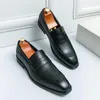 Scarpe eleganti da uomo italiane in vera pelle da sposo da matrimonio, mocassini di fascia alta, da lavoro, piatte, antiscivolo