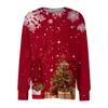 Men's T Shirts Christmas Snowman Printed Long Sleeved Scrubs Work Clothes With Pocket Male Seelve Basic Uniform Tops