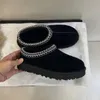 حذاء الأطفال الساخن طفل صغير تسمان II Slippers Tazz Baby Designer Boot Shoes Chestnut Fur Slides Sheepes Sheerling Ultra Mini Boot Boot Winter Winter Wool On Wool Little Big Big