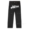 Y2k Jeans da uomo Badfriend Jeans Hip Hop Stampa di lettere Pantaloni neri Uomo Donna Nuova moda Casual Rock Pantaloni larghi con piede largo Streetwear 478