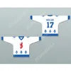 Anpassad Denis Mercure 17 Les Saints de Chicoutimi White Hockey Jersey Lance ET Compte New Top Stitched S-M-L-XL-XXL-3XL-4XL-5XL-6XL
