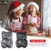 Ferramentas de bolo 10 pcs aço carbono canele cozimento moldes de aço carbono bolo pan moldes panelas mini moldes para pastelaria francesa creme biscoito 231216