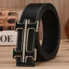 Designer Belts Men Genuine Leather Belt Letter H Smooth Buckle business Casual Luxury Belt with original box Christmas gifts