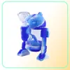 Newest robot bong silicone hand pipe R2D2 design unbreakable acrylic bubbler water bongs high times silicone dab rig smoking pot7787922