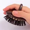 Hair Brushes Hair Comb Sandalwood Meridian Massage Brush No Handle Design Round Wood Anti-Static Protect Scalp Hair Styling Tool 231218